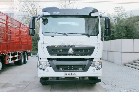 HOWO T5G 340HP 8X4 camion de mélangeur de béton carré avec norme d'émission Euro 2/3/4/5