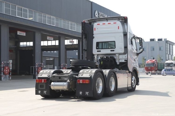 Capacité de charge élevée 570 chevaux Yellow River X7 camion lourd 6X4 AMT tracteur automatique 23 ans