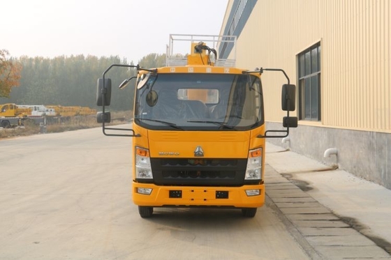 Puissance de 150 chevaux Boutique d'occasion Howo 16m-30m Camion de travail aérien avec grue de camion