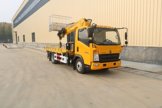 Puissance de 150 chevaux Boutique d'occasion Howo 16m-30m Camion de travail aérien avec grue de camion