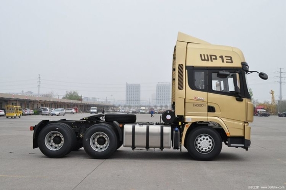 12 Roulement vers l'avant Camion d'occasion Shacman X3000 500 ch 6x4 Tracteur Tireur Tête de camion avec pièces