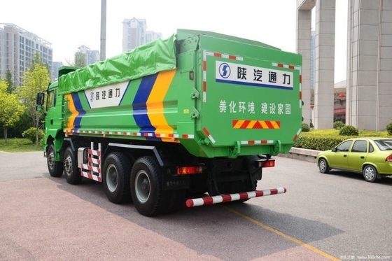 Shacman Delong M3000 336 HP 8X4 camions à décharge avec 12 virages vers l'avant et à droite