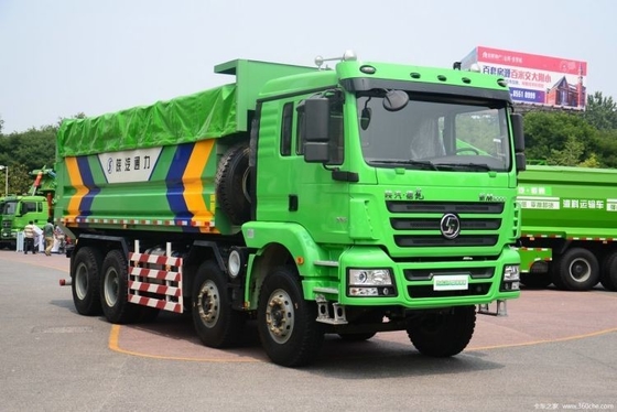 Shacman Delong M3000 336 HP 8X4 camions à décharge avec 12 virages vers l'avant et à droite