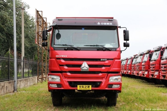 Écran tactile utilisé HOWO Camion lourd 340 HP 6X4 5,6m Camions à décharge pour 2 passagers