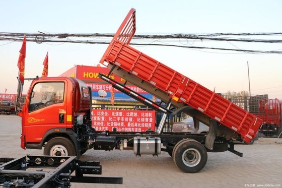 Boutique HOWO Humvee 129 chevaux 4X2 4,15m camions à décharge avec une capacité de réservoir de carburant de 100-200L