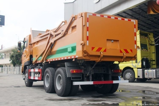 Prêt 6X4 Steyr 340HP camion à ordures avec 5.6m carrosserie climatisation automatique incluse