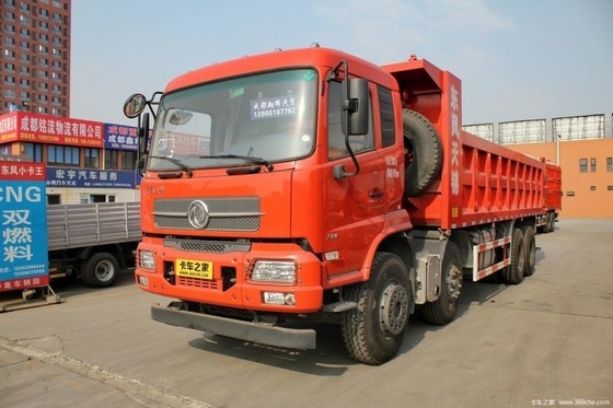 Camion commercial Dongfeng 2010 280HP 8X4 7,6m Camion déchargeur avec siège du conducteur en suspension pneumatique