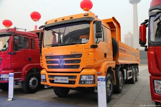 Professionnel à moteur diesel chaud de seconde main Shacman Delong M3000 336 HP 8X4 7,4 M camions à ordures