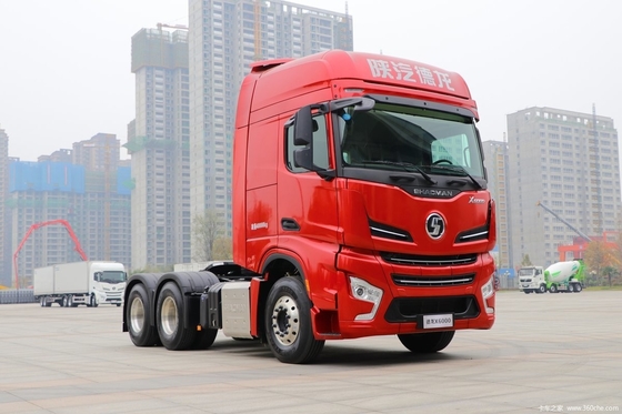 Shaanxi Auto X6000 560HP 6X4 Tête de camion à traction automatique avec une capacité de réservoir de carburant ≥ 600L