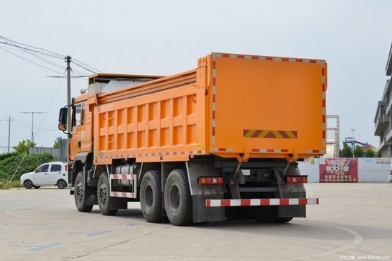 Shacman Delon M3000S 400 HP 8X4 6.8m camions à ordures 12 système multimédia à virage vers l'avant